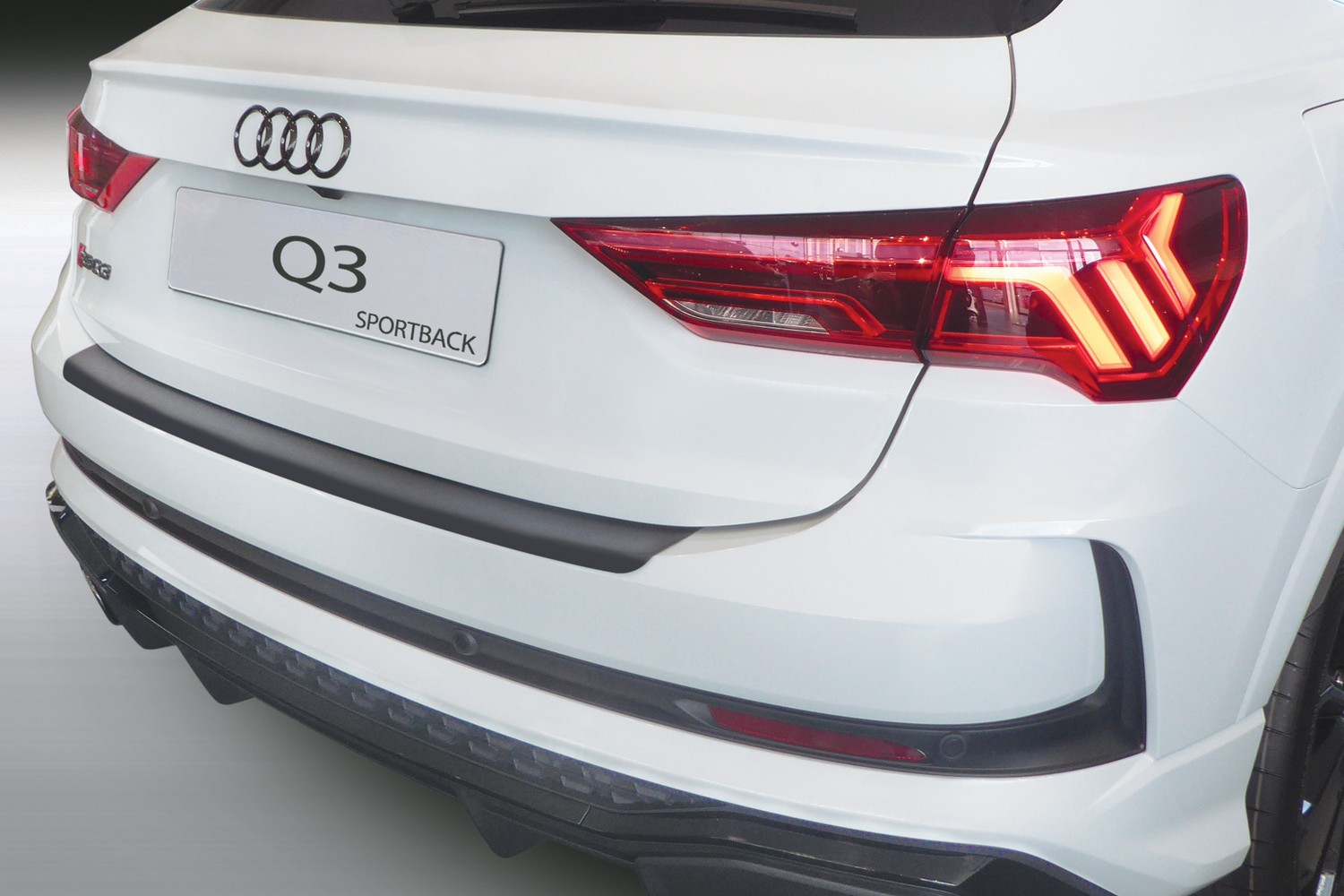 Rear bumper protector suitable for Audi Q3 Sportback (F3N) 2019-present ABS - matt black
