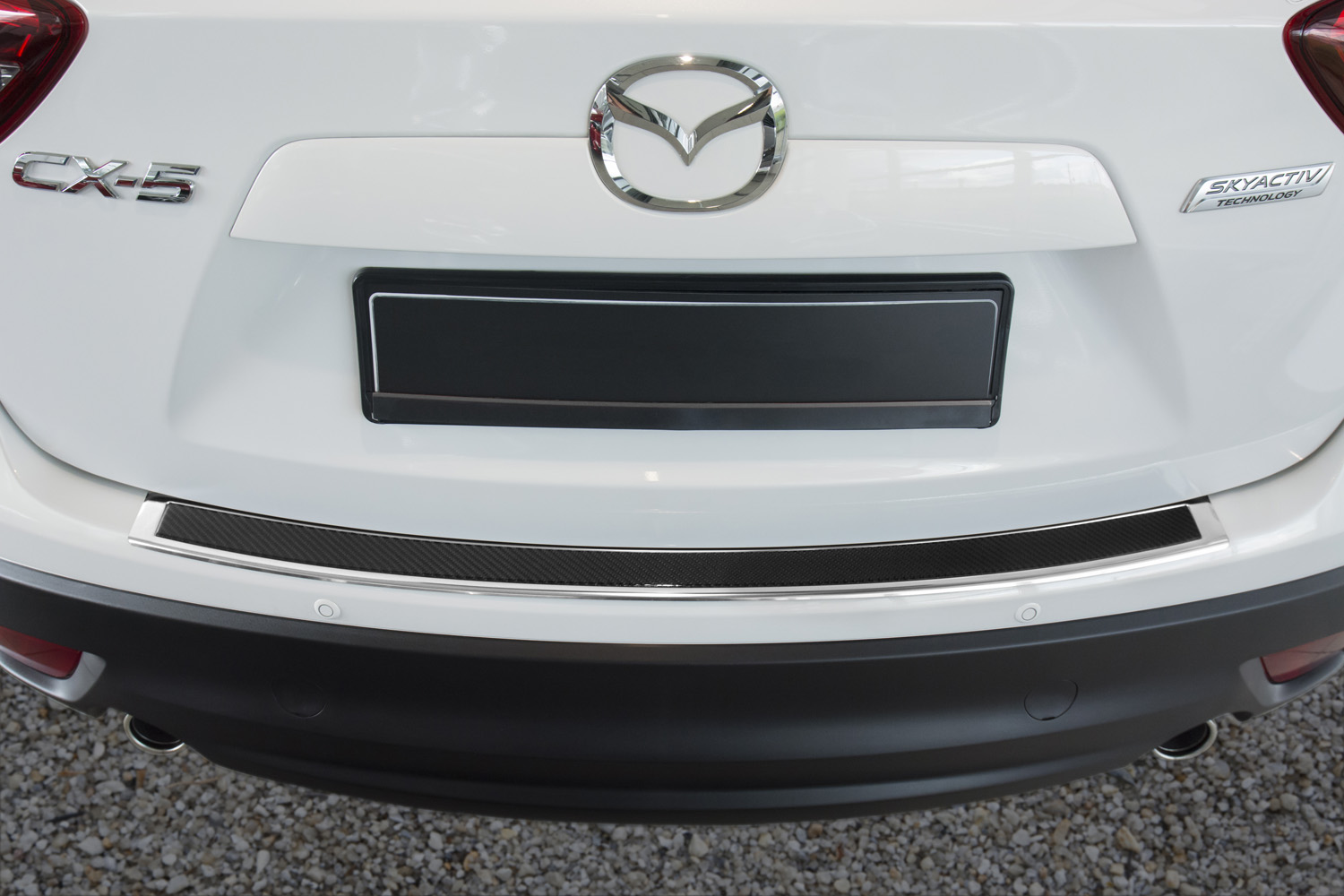 Rear bumper protector suitable for Mercedes-Benz Vito - V-Class (W447) 2014-present stainless steel - carbon