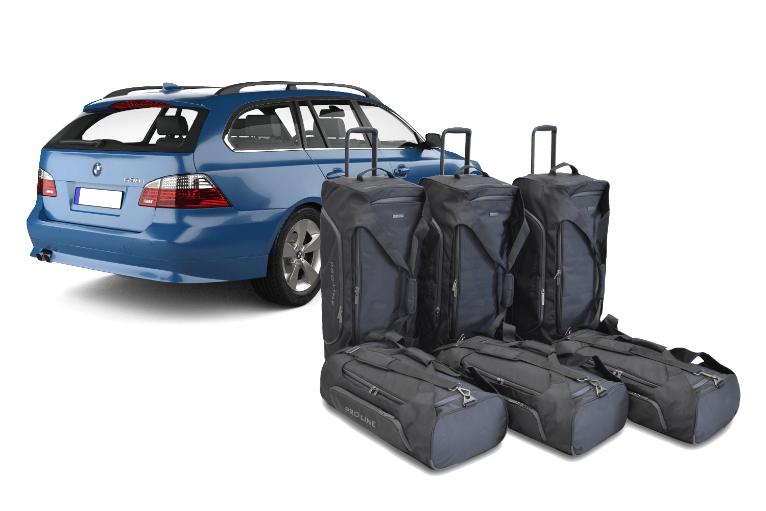Travel bag set suitable for BMW 5 Series Touring (E61) 2003-2010 wagon Pro.Line