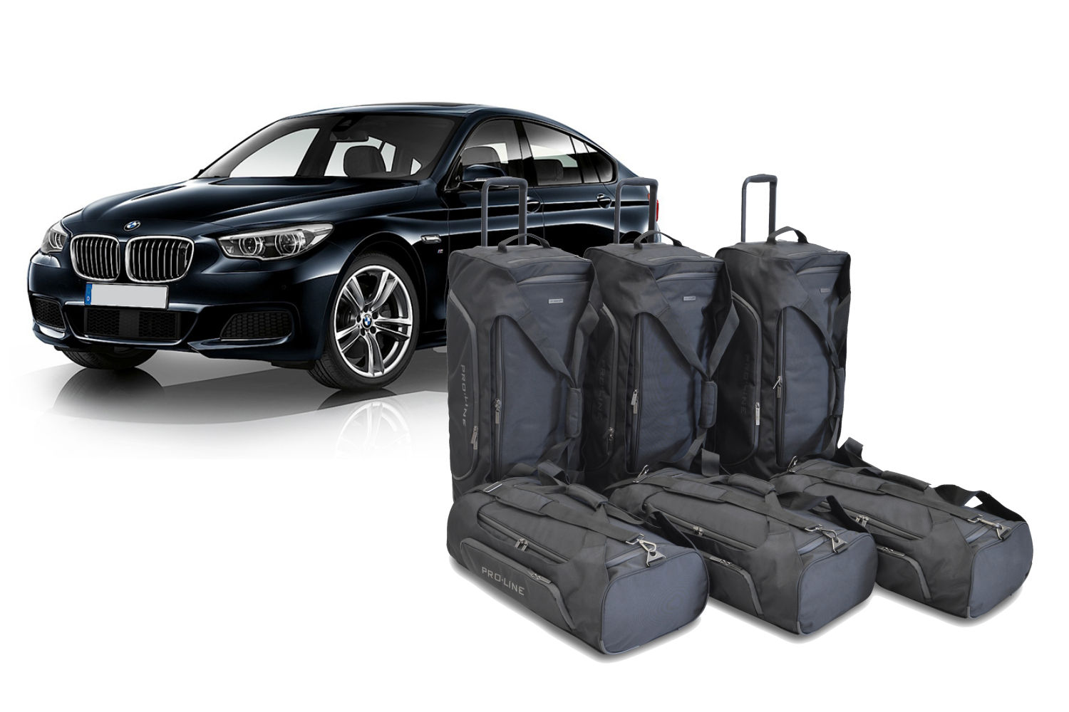 Set de sacs de voyage convient à BMW Série 5 GT (F07) 2009-2017 5 portes bicorps Pro.Line