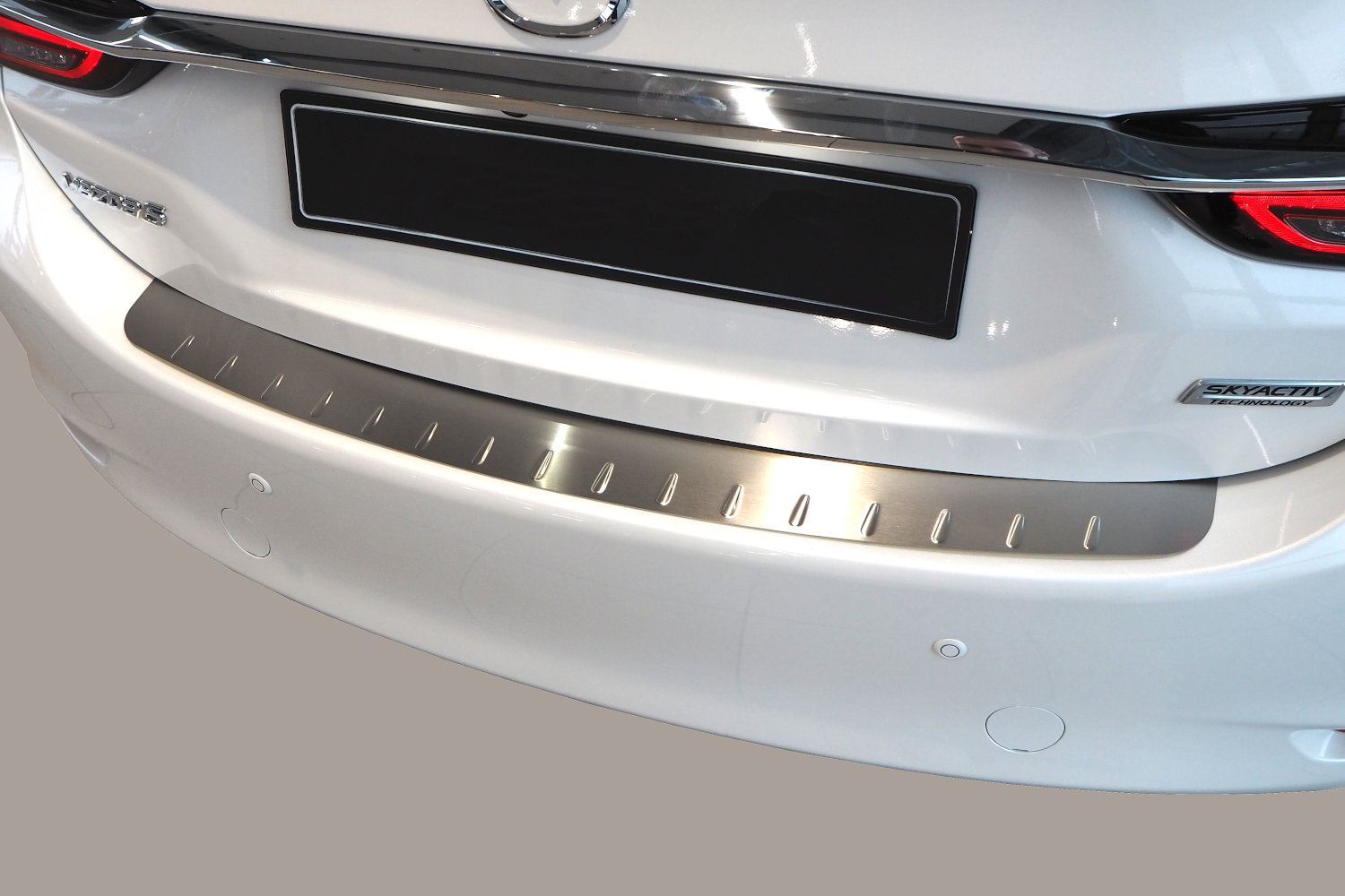 Rear bumper protector Opel Astra J Sports Tourer 2010-2012 wagon stainless steel brushed