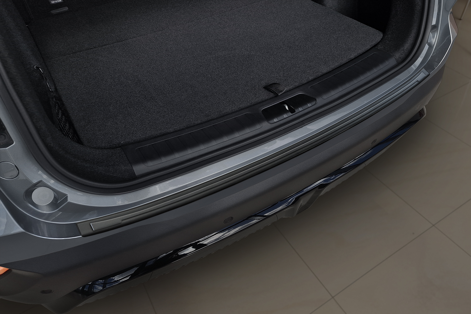 Protection de seuil de coffre convient à BAIC Beijing X5 2023-présent break acier inox noir mat