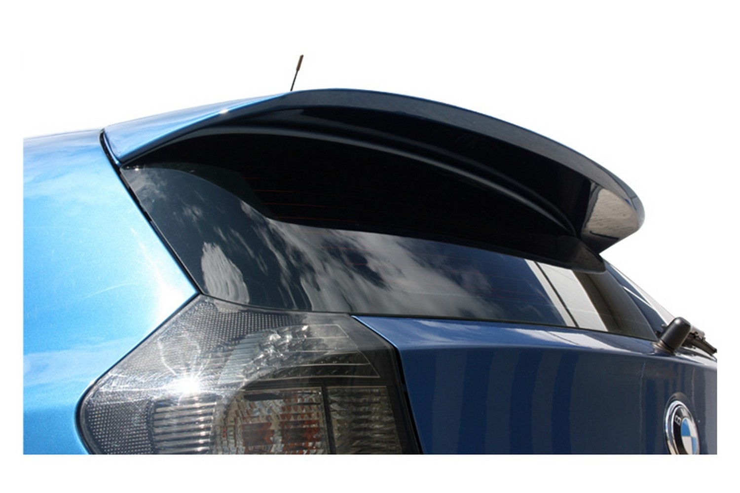 Becquet aileron spoiler de toit noir verni pour BMW série 1 E81 E87
