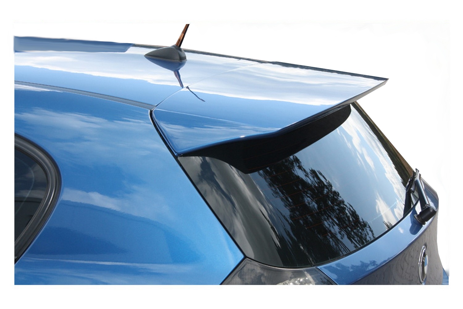 Becquet aileron spoiler de toit noir verni pour BMW série 1 E81 E87