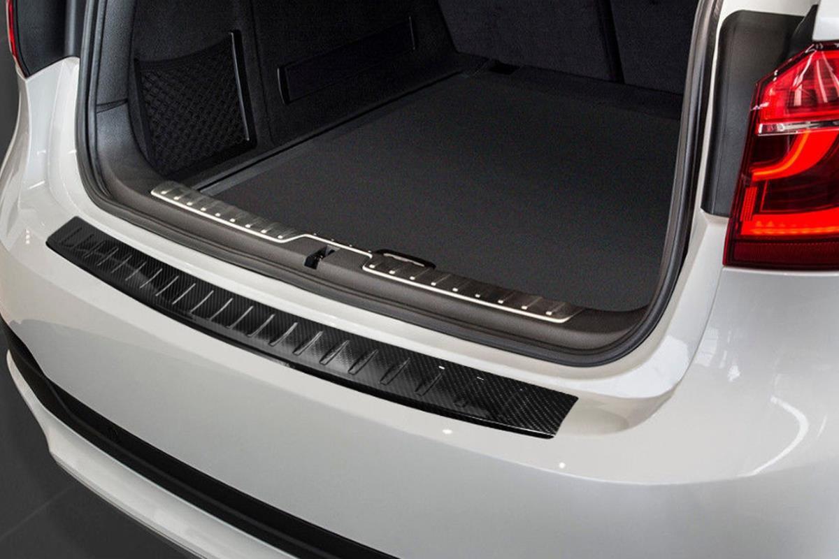 LACKSCHUTZFOLIE-LADEKANTENSCHUTZ FÜR BMW X6 F16 ab 2014-CARBON SILBER