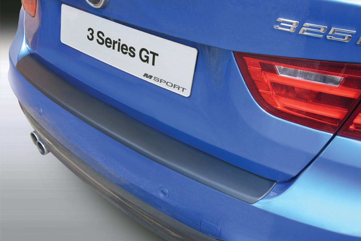 Rear bumper protector BMW 3 Series GT (F34) 2013-present 5-door hatchback ABS - matt black