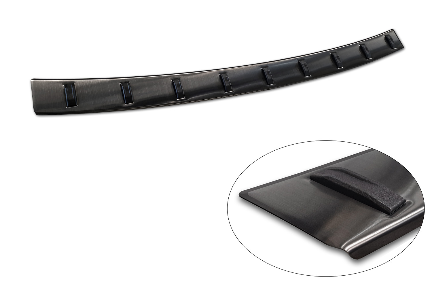 Rear bumper protector BMW 5 Series Touring (G31) 2020-2024 wagon stainless steel brushed anthracite - Strong (5) Rear bumper protector BMW 5 Series Touring (G31) 2020-2024 wagon stainless steel brushed anthracite - Strong (5)