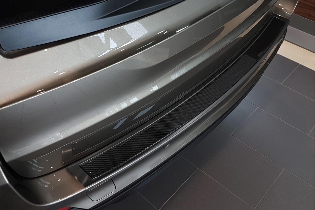 Protection de seuil de coffre BMW X5 (G05) 2018-présent acier inox anthracite - carbone