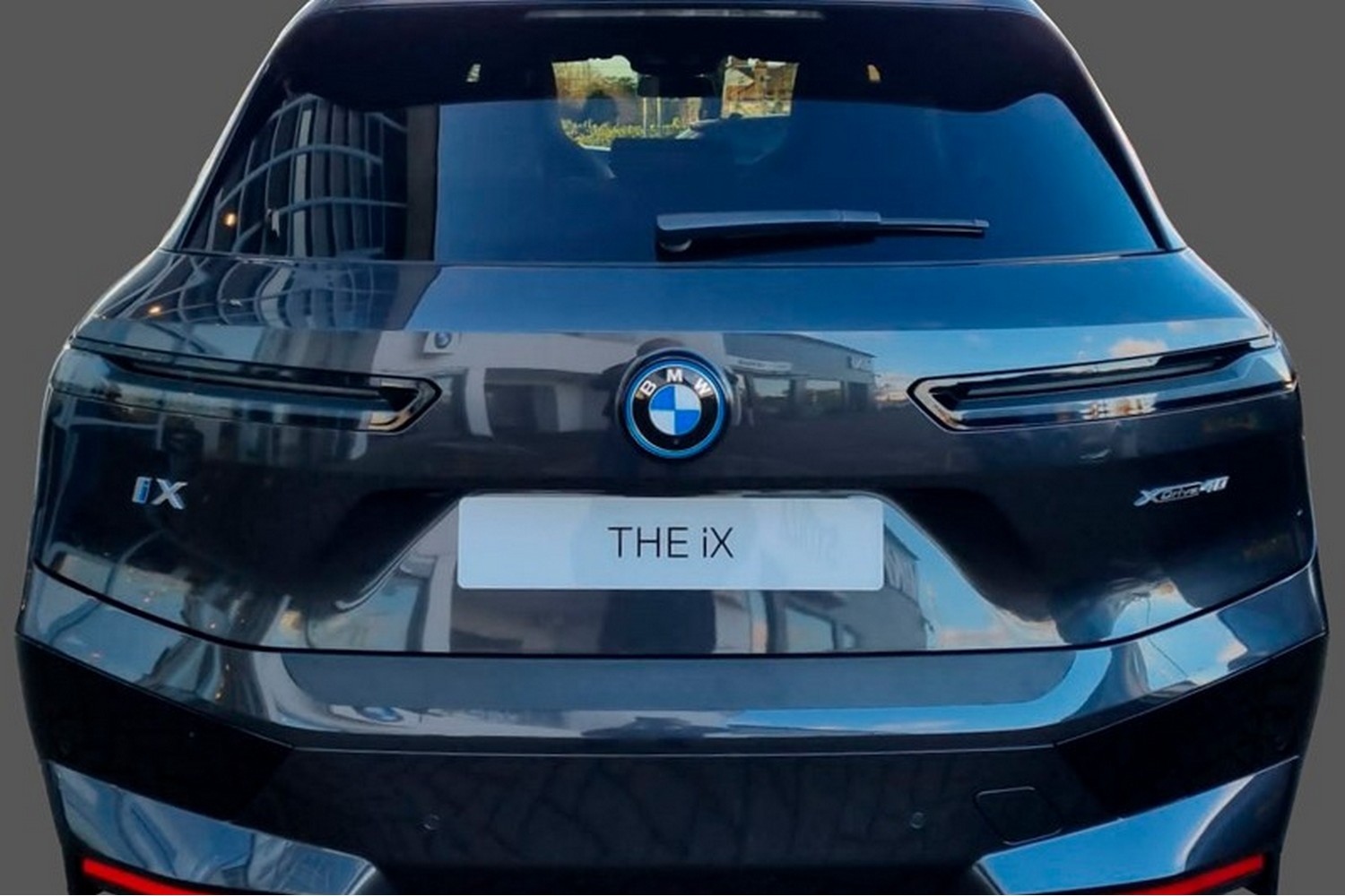 Protection de seuil de coffre convient à BMW iX (I20) 2021-présent ABS - noir mat