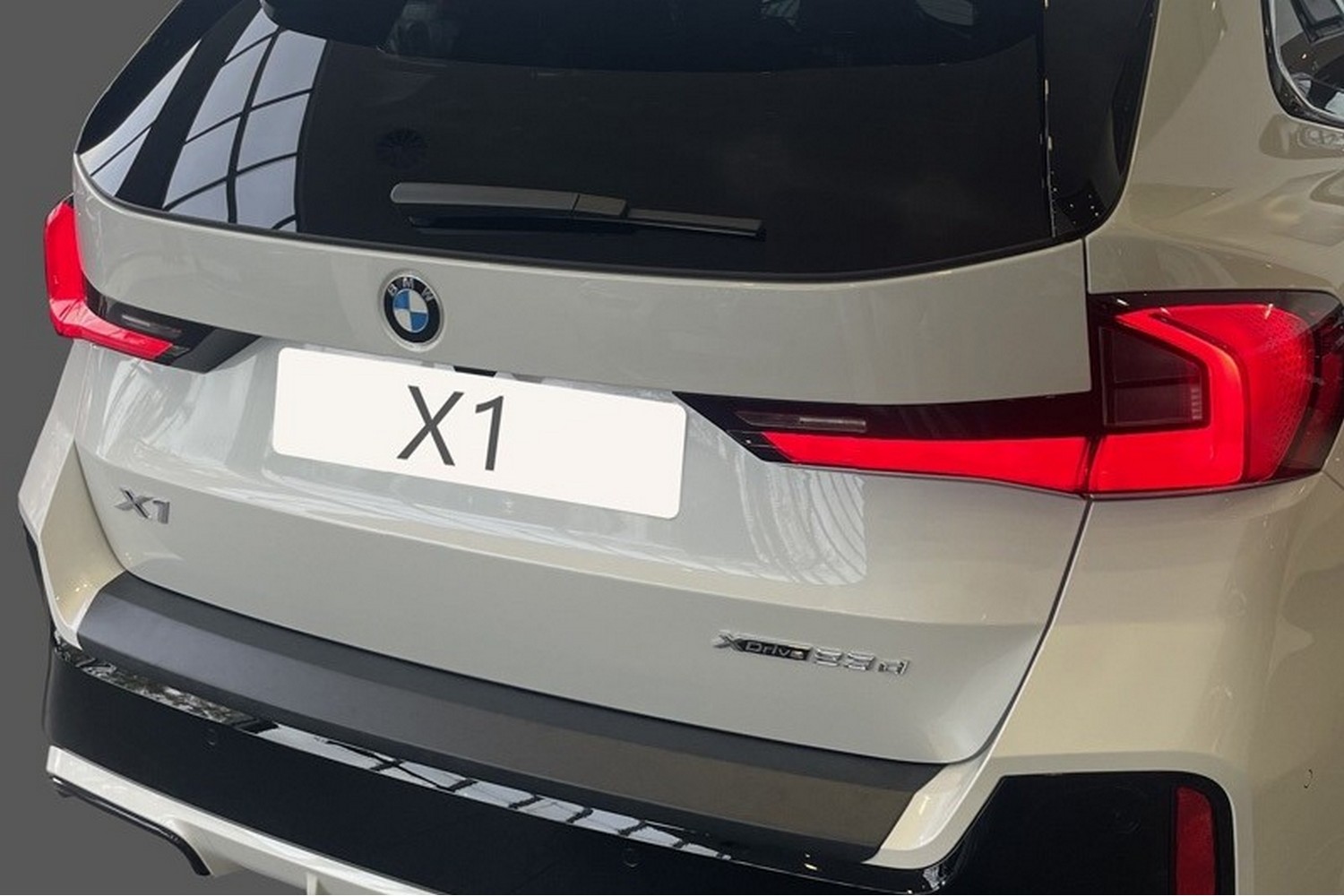 Rear bumper protector suitable for BMW X1 (U11) 2022-present ABS - matt black