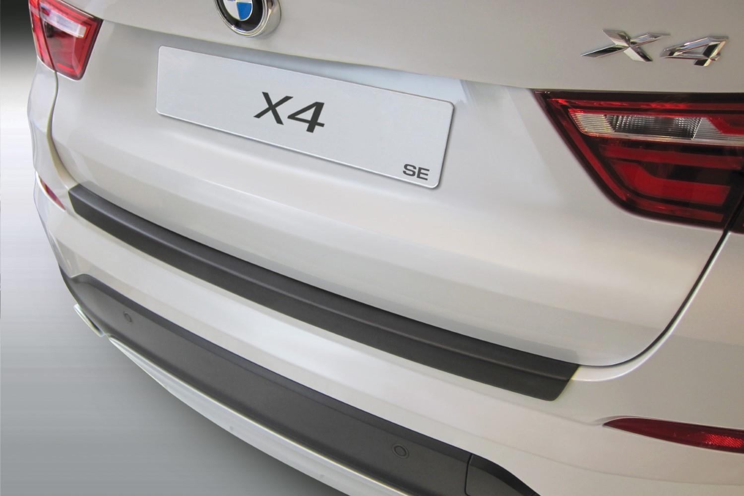 Protection de seuil de coffre convient à BMW X4 (F26) 2014-2018 ABS - noir mat