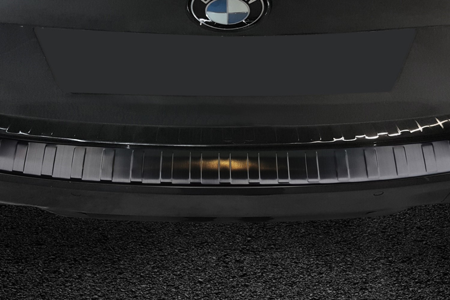 Protection de seuil de coffre BMW Série 3 Touring (G21) 2019-2022 break acier inox brossé anthracite