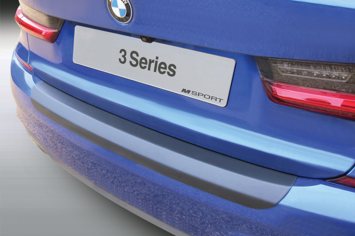 Avisa 2/35414 Stainless Steel Rear Bumper Protector BMW 3-Serie G20 Sedan M-Package 2019-Ribs 
