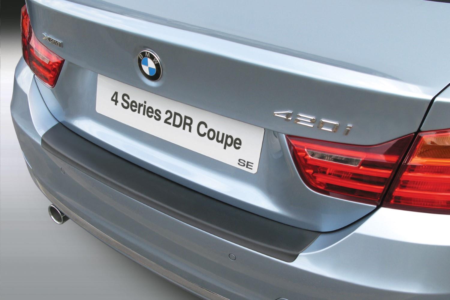 Protection de seuil de coffre convient à BMW Série 4 Coupé (F32) 2013-présent ABS - noir mat
