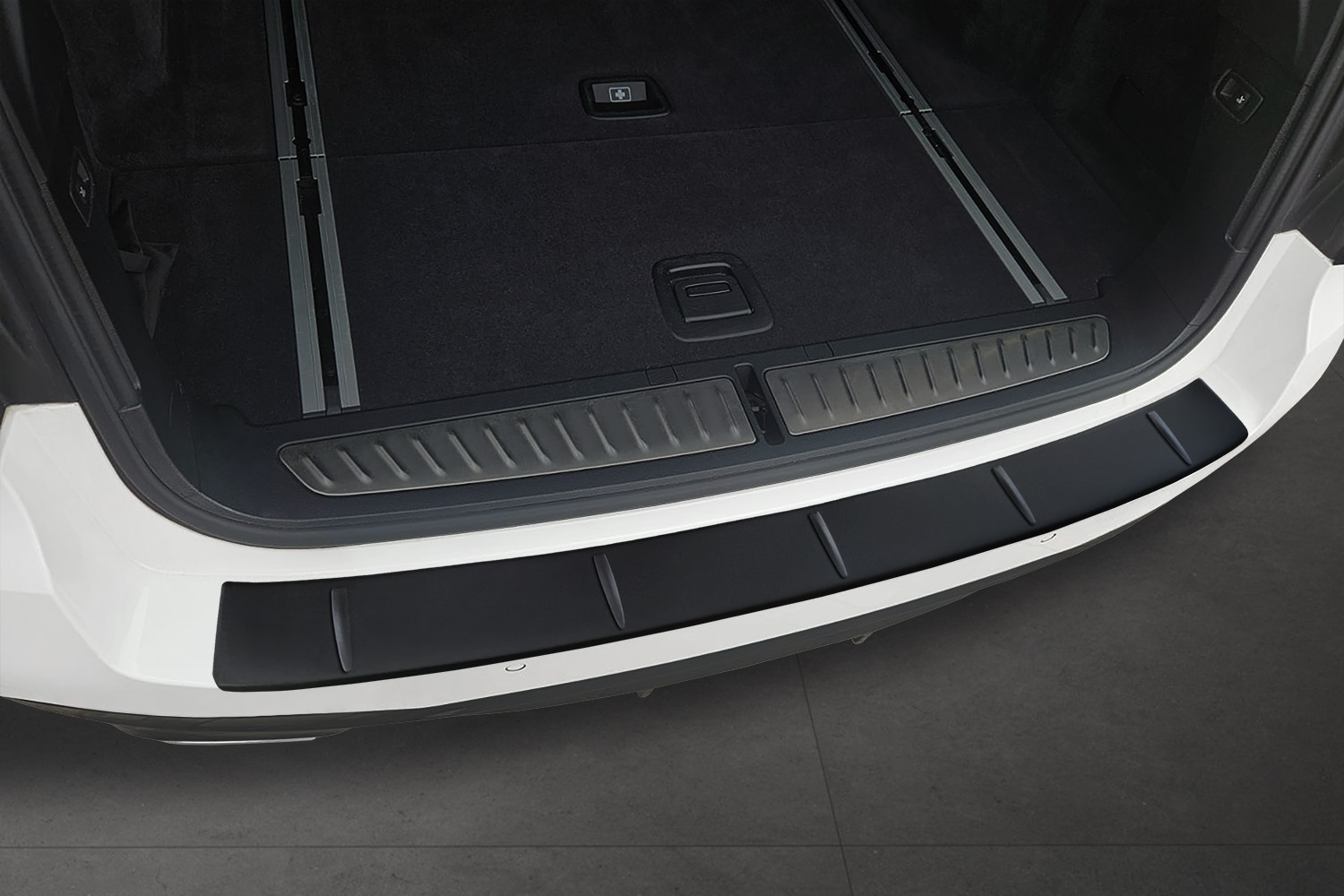 Bumperbeschermer geschikt voor BMW 5 Serie Touring (G31) 2020-2024 wagon RVS mat zwart
