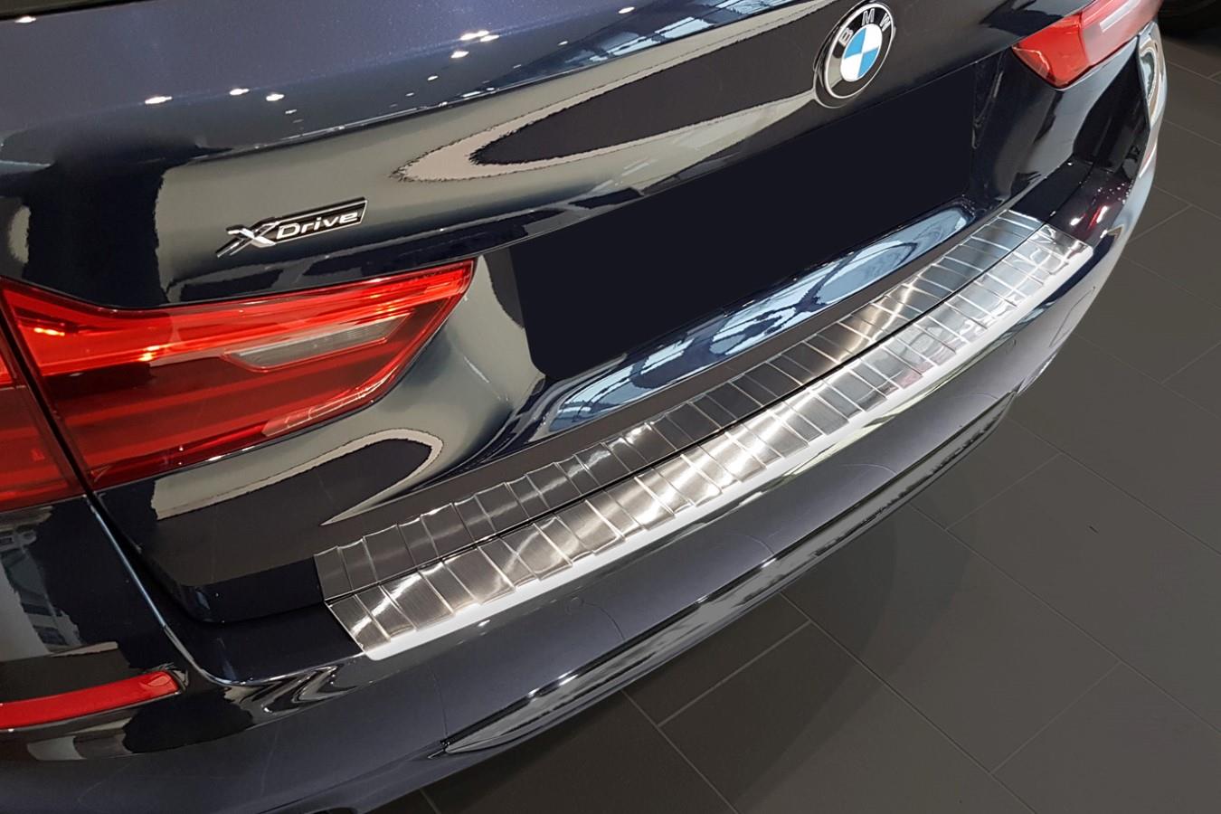 Protection de seuil de coffre BMW Série 5 Touring (G31) acier inox  anthracite