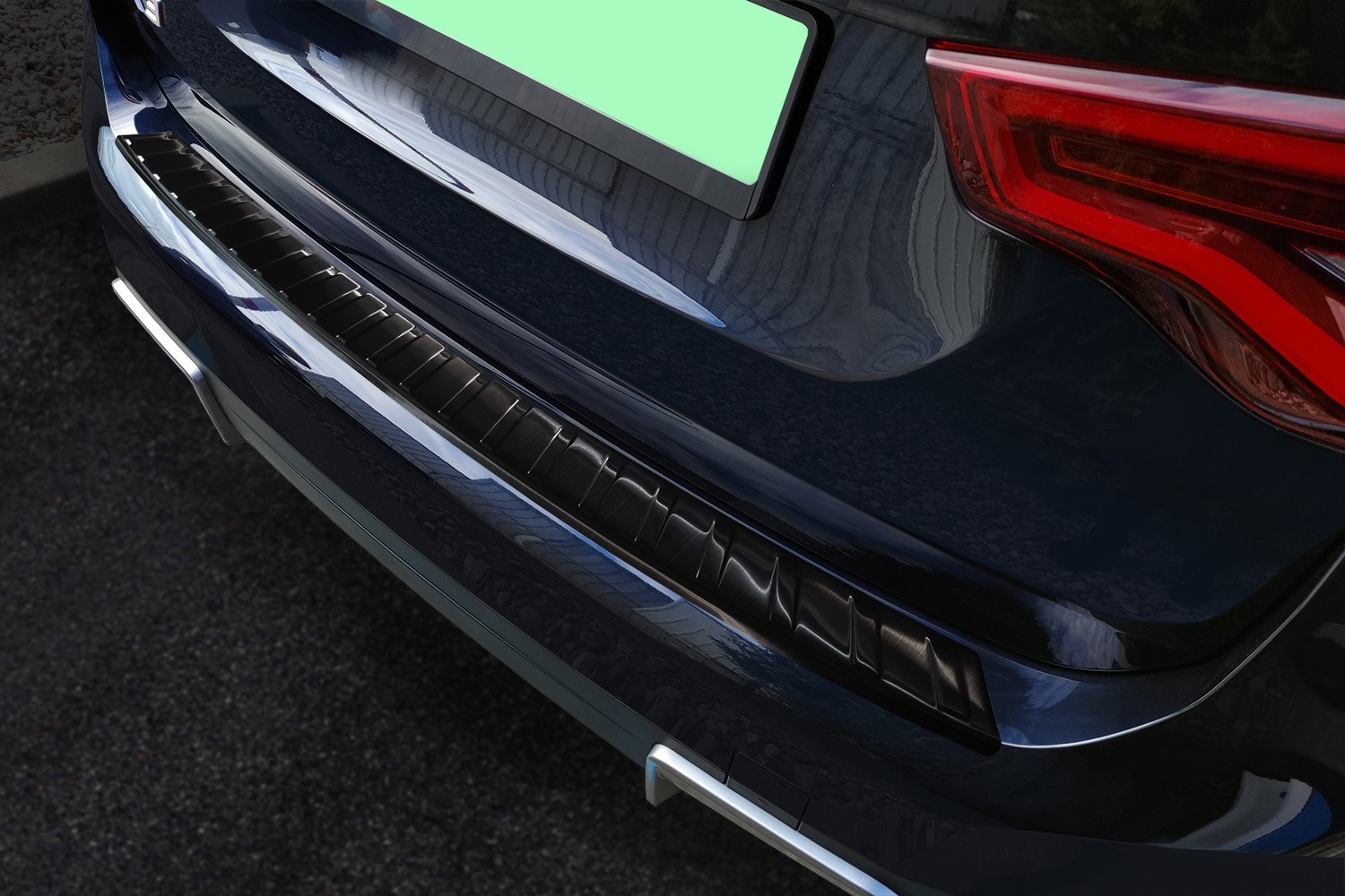 Ladekantenschutz BMW iX3 (G08) 2020-heute Edelstahl gebürstet anthrazit
