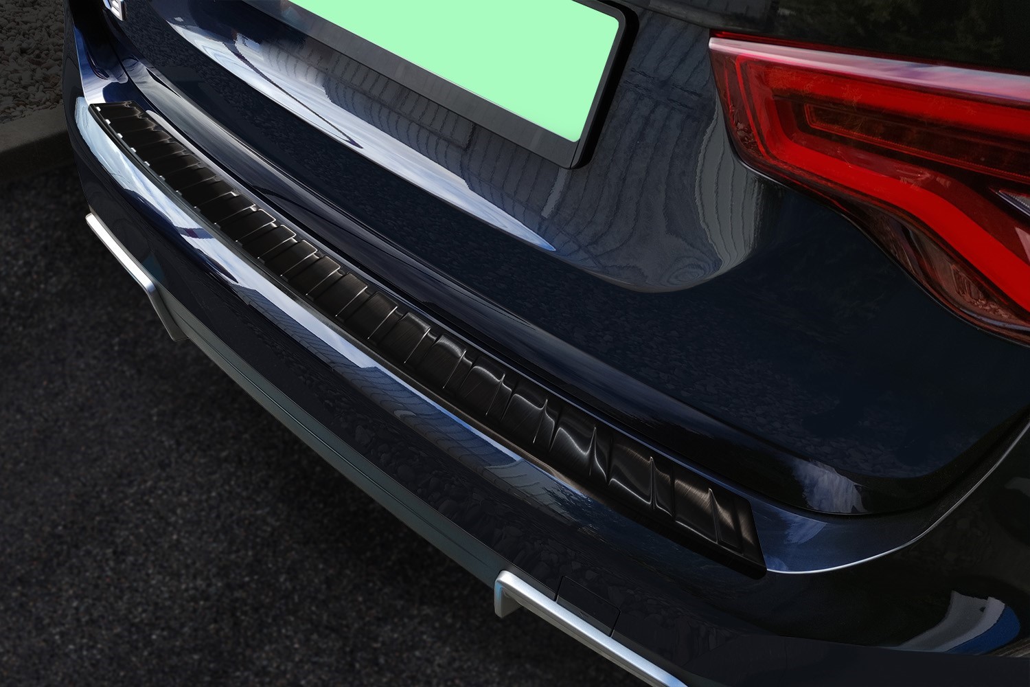 Bumperbeschermer geschikt voor BMW iX3 (G08) 2020-2021 RVS geborsteld antraciet