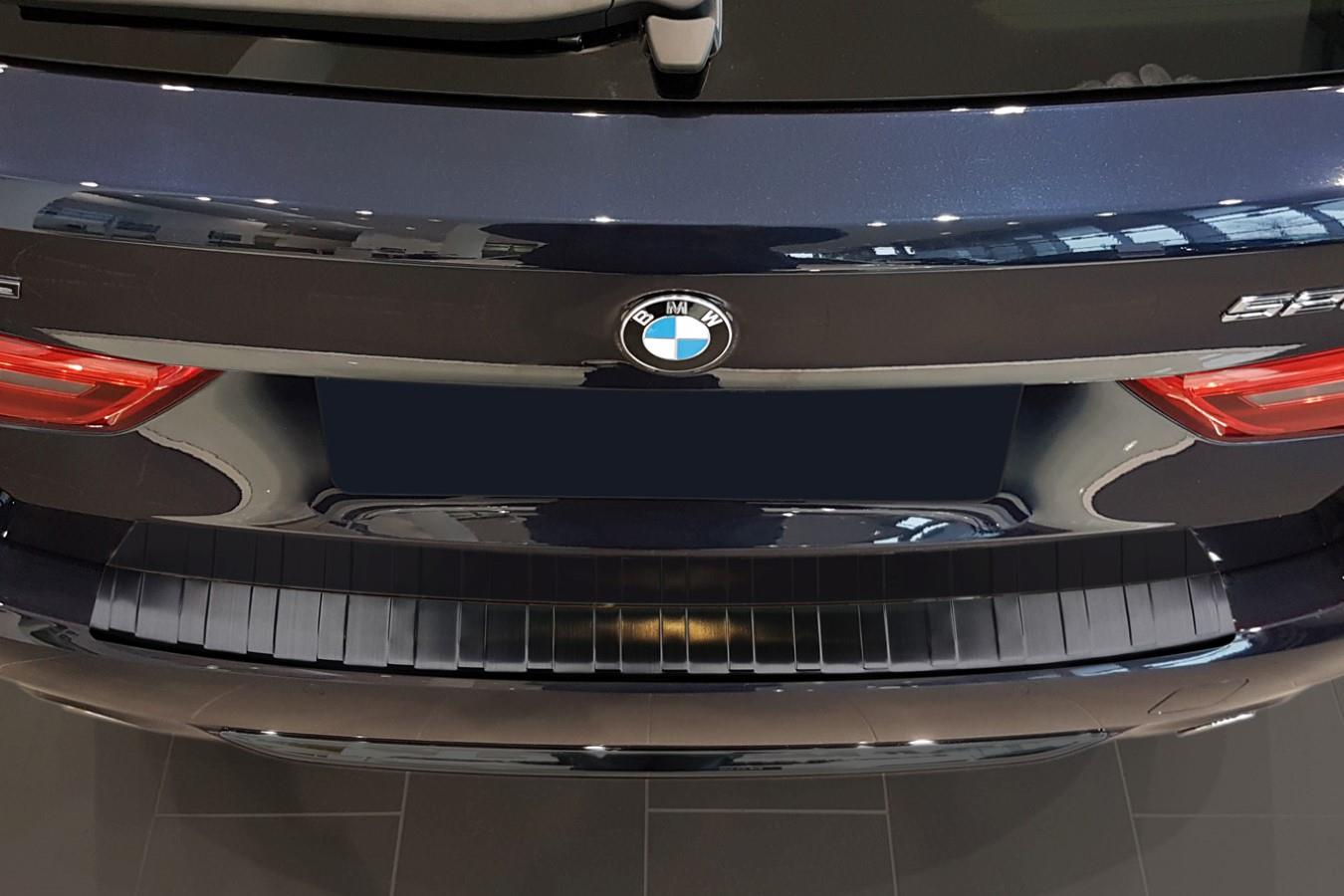 CarParts-Expert 5er Edelstahl Ladekantenschutz anthrazit | Touring (G31) BMW