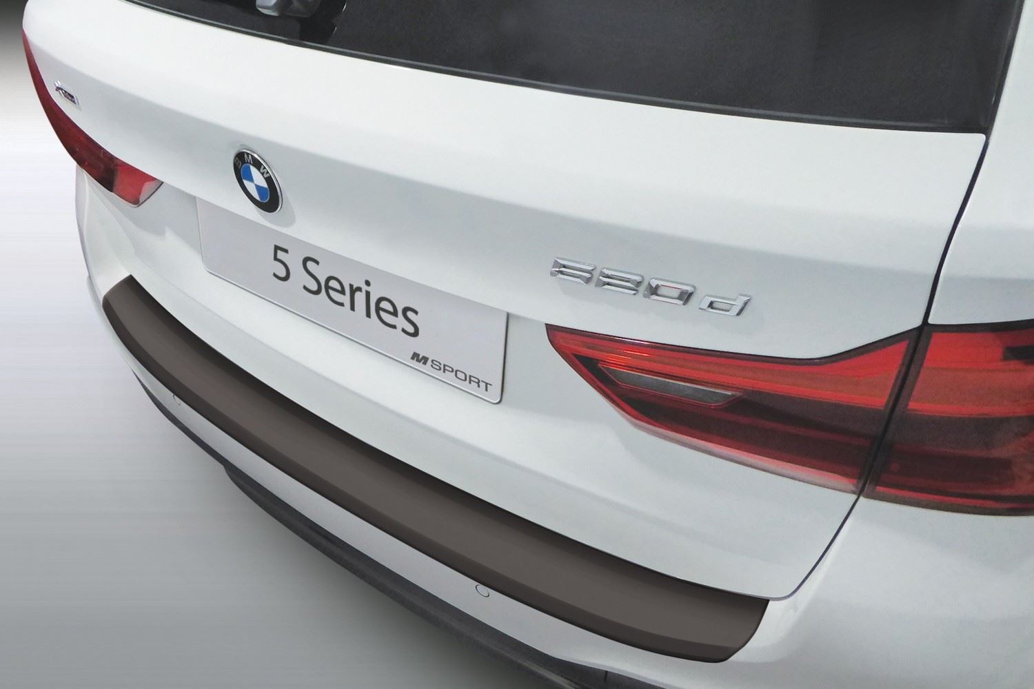 Protection de seuil de coffre convient à BMW Série 5 Touring (G31) 2017-2020 break ABS - noir mat