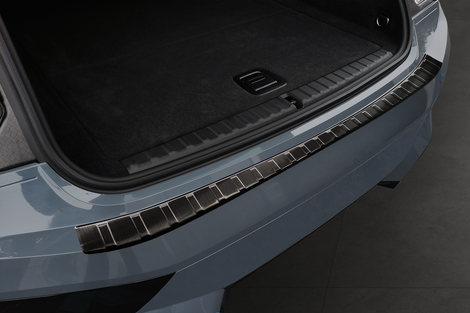 Protection de seuil de coffre convient à BMW iX (I20) 2021-présent acier inox brossé anthracite