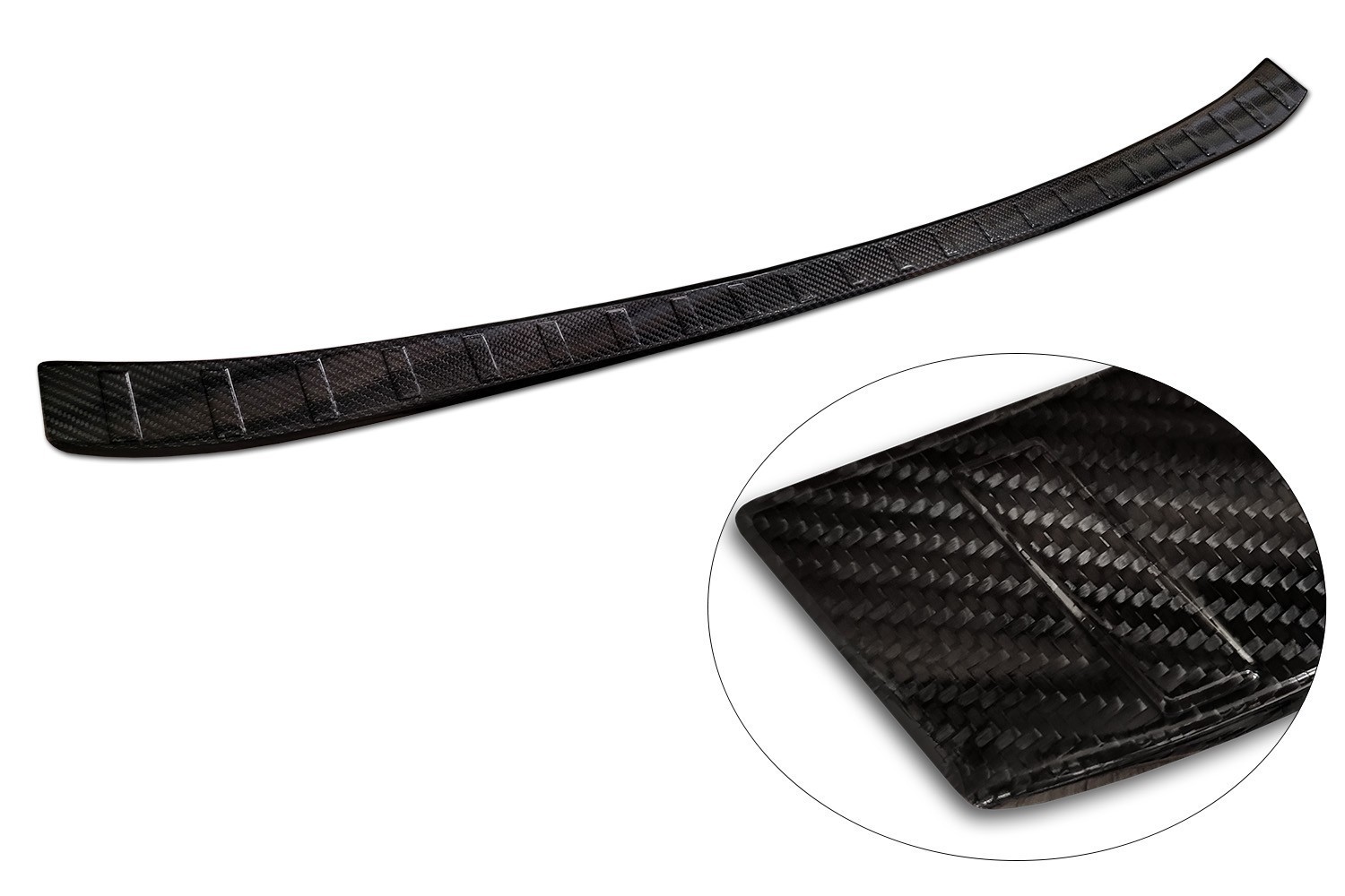 Rear bumper protector BMW iX (I20) stainless steel anthracite carbon CarPartsExpert