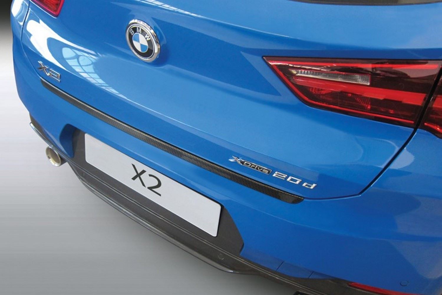 Protection de seuil de coffre BMW X2 (F39) 2018-2023 ABS - noir mat