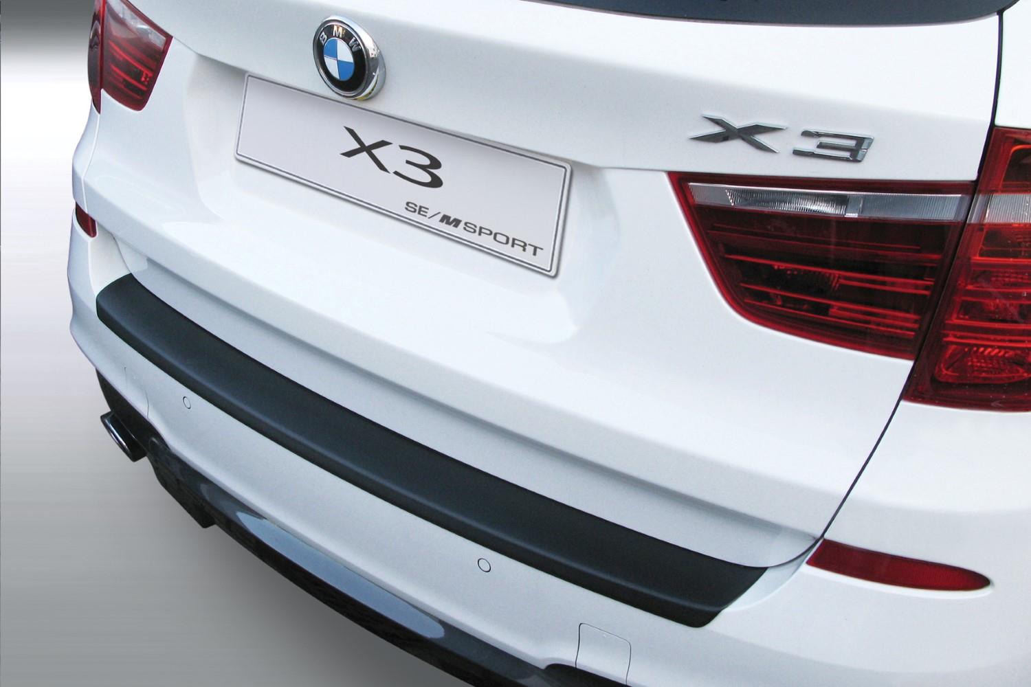 2010-2014 REAR BUMPER PROTECTOR for Serie X3 II steel F25 carbon
