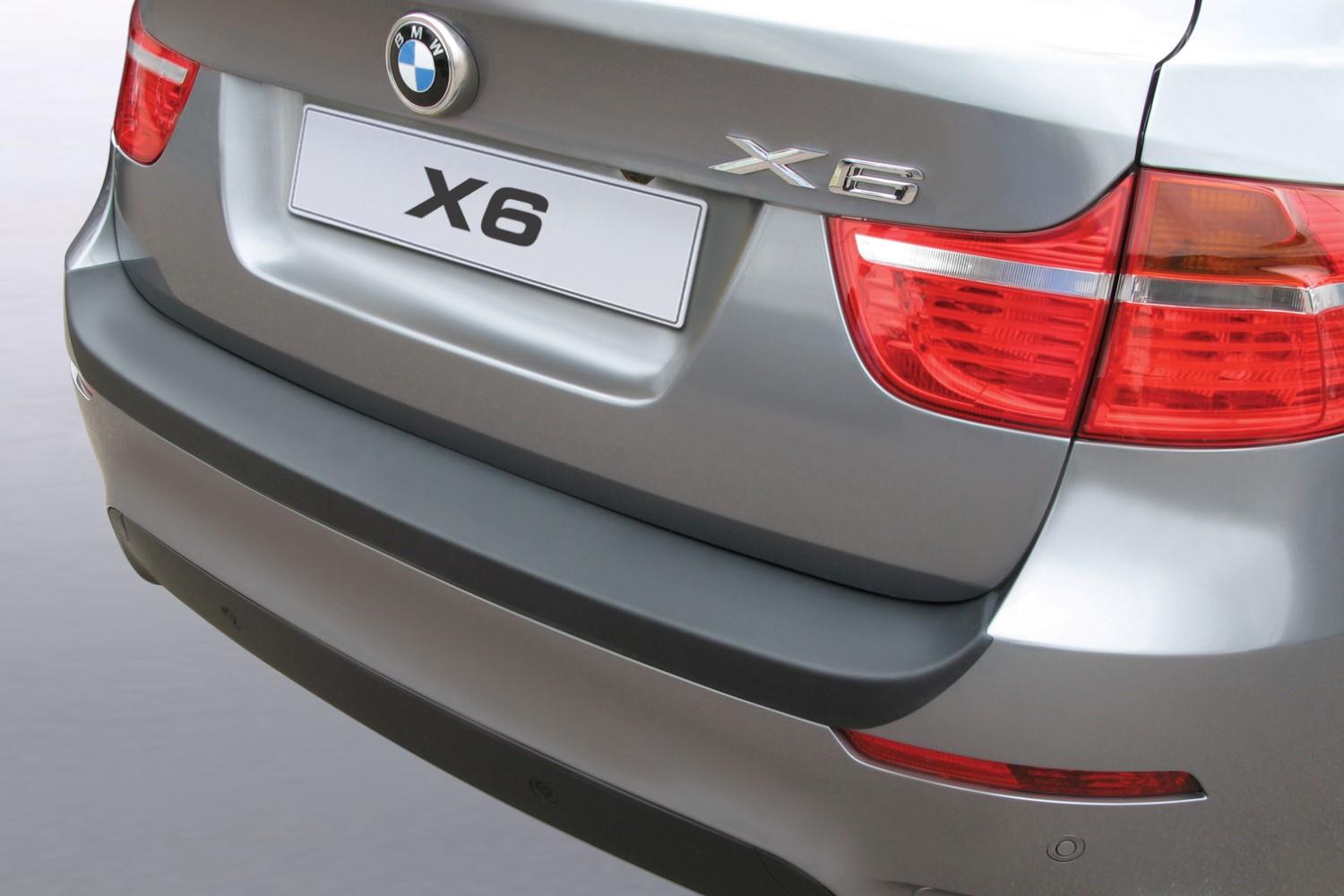 Rear bumper protector suitable for BMW X6 (E71) 2008-2012 ABS - matt black