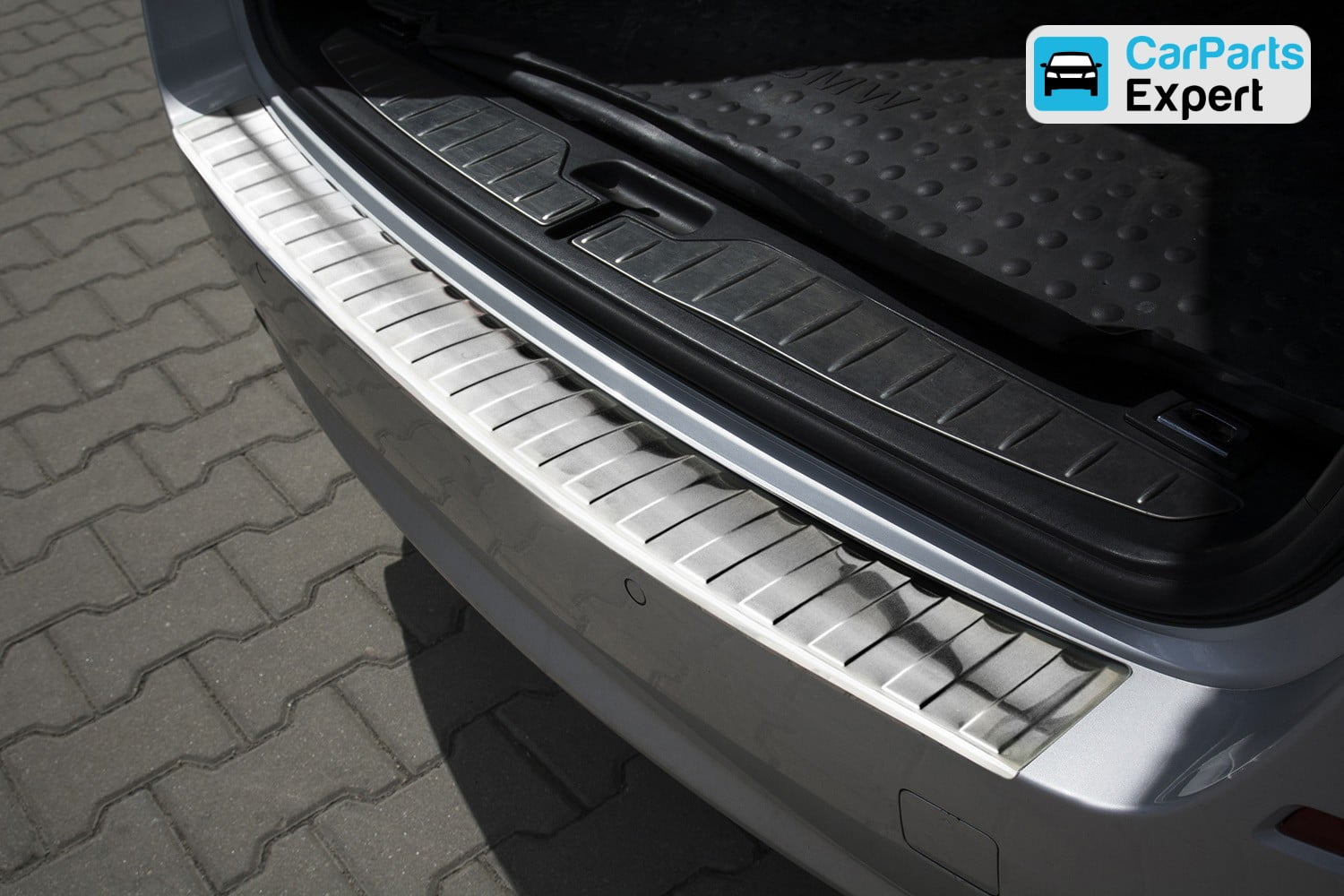BMW 5 Series Touring (F11) 2010- rear bumper protector stainless steel (BMW45SBP)
