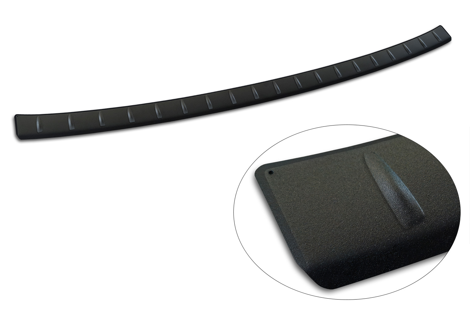 Rear bumper protector suitable for BMW iX1 (U11) 2022-present stainless steel matt black (5) Rear bumper protector suitable for BMW iX1 (U11) 2022-present stainless steel matt black (5)