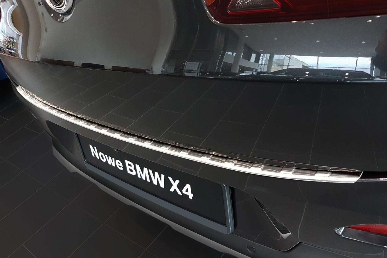 Ladekantenschutz passend für BMW X4 (G02) 2018-heute Edelstahl gebürstet