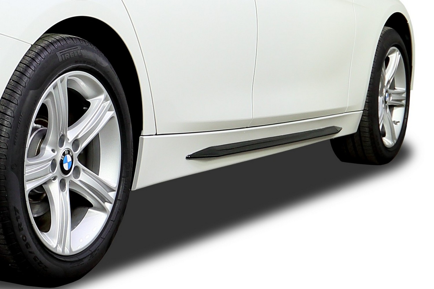 Side skirts suitable for BMW 3 Series (F30) 2012-2019 4-door saloon &#34;Slim&#34; ABS