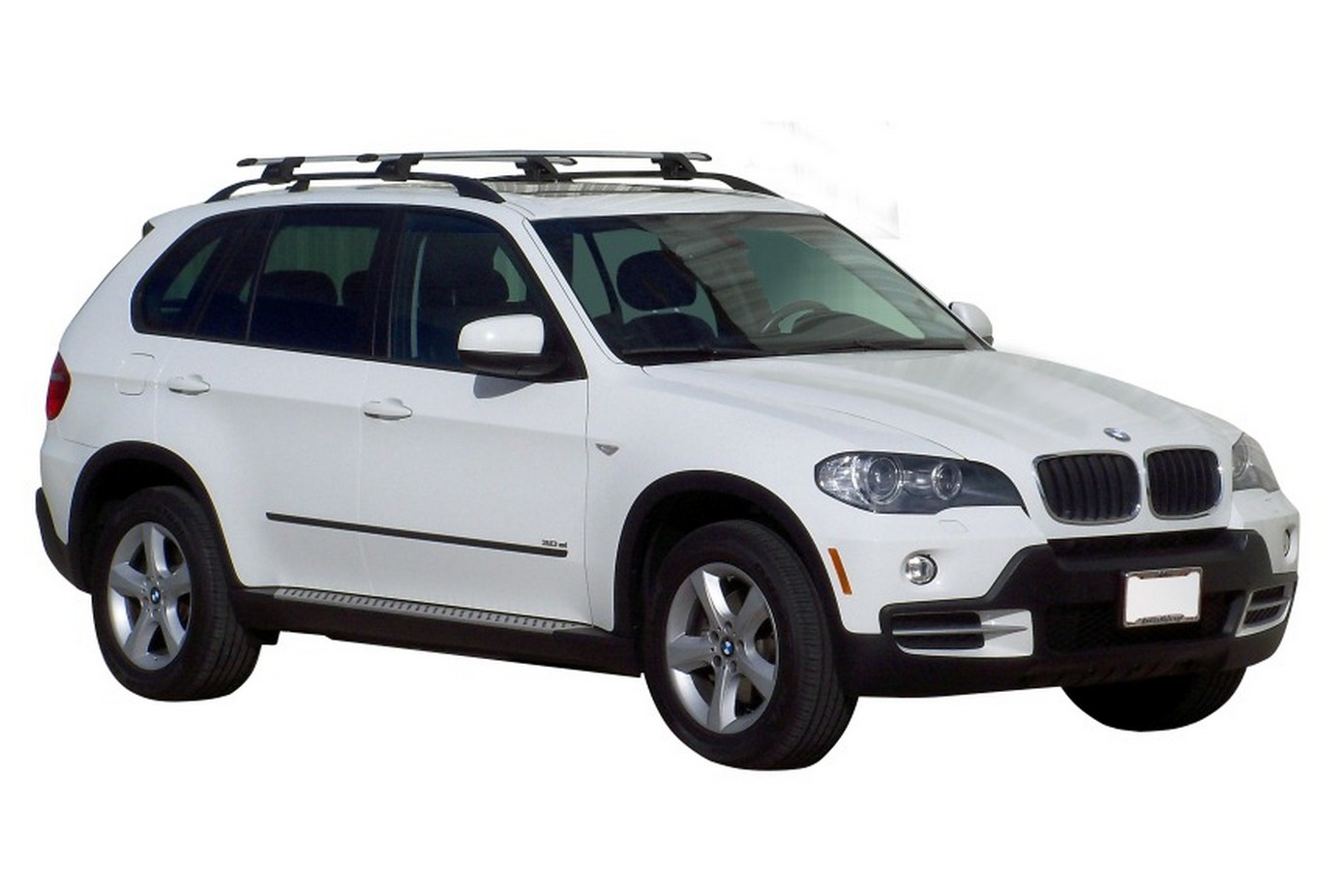Roof bars suitable for BMW X5 E70 2007 2013 Yakima Aero ThruBar black