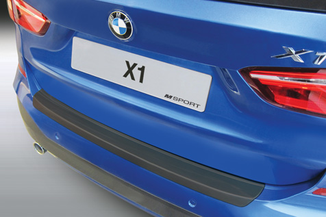 Rear bumper protector suitable for BMW X1 (F48) 2015-2019 ABS - matt black