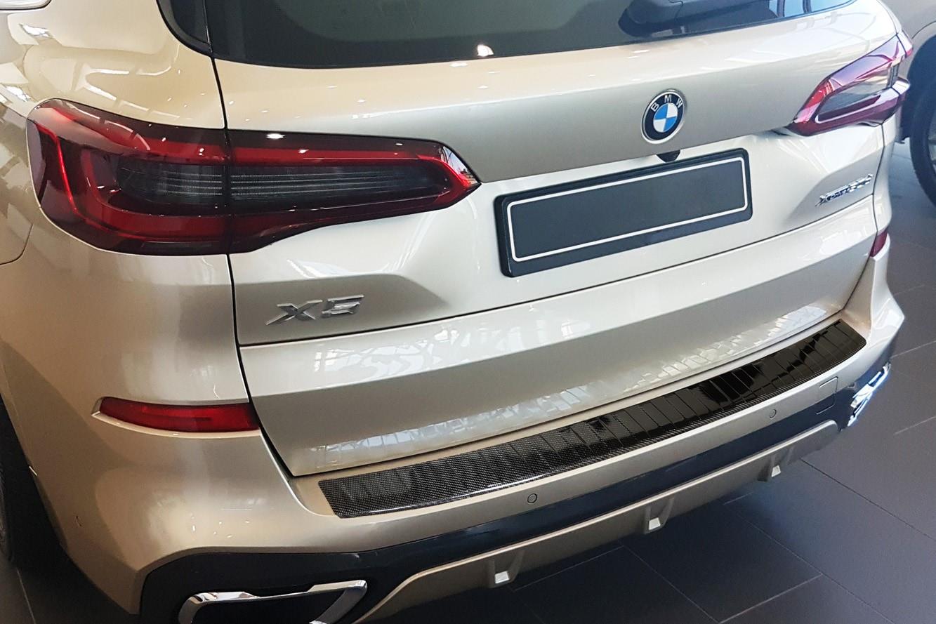 Protection de seuil de coffre BMW X5 (G05) 2018-présent carbone