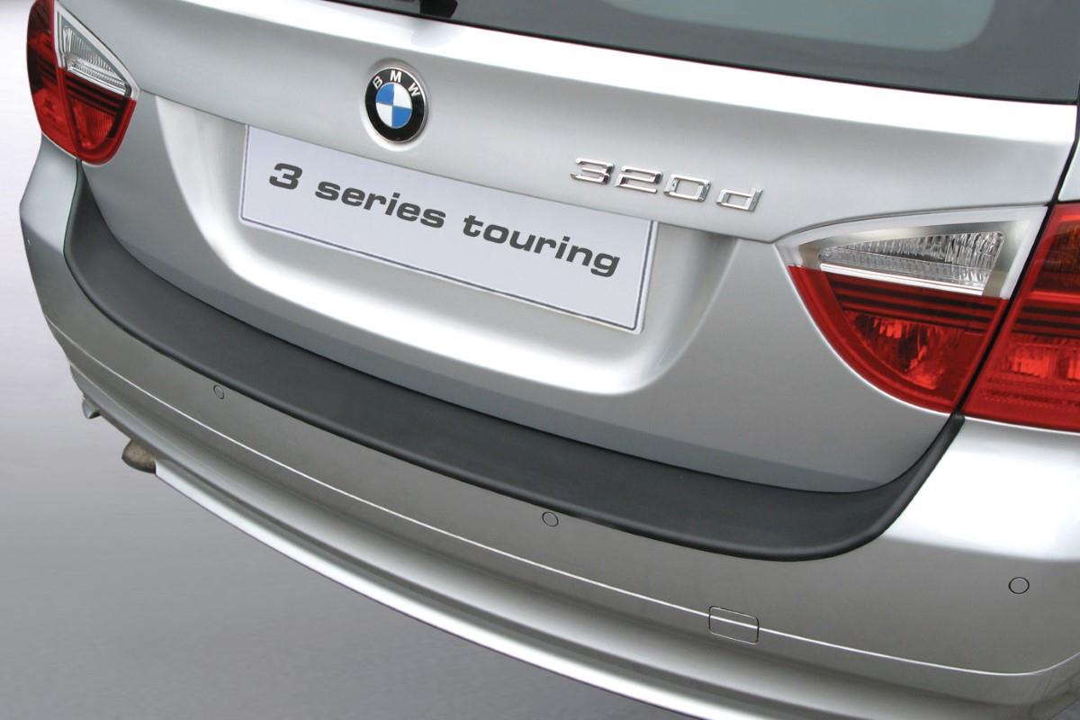 Bumperbeschermer geschikt voor BMW 3 Serie Touring (E91) 2005-2008 wagon ABS - matzwart