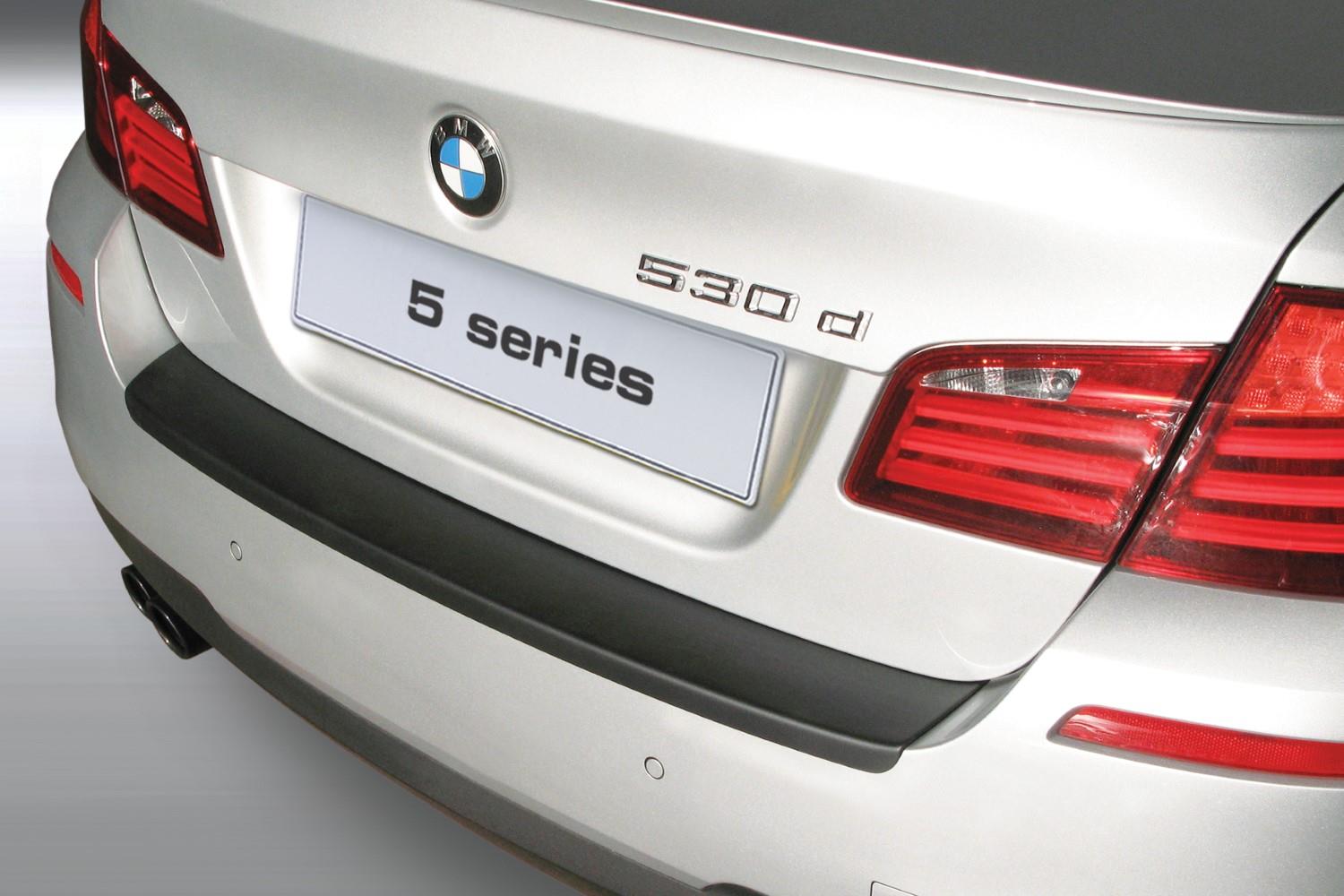 Rear bumper protector suitable for BMW 5 Series (F10) 2010-2017 4-door saloon ABS - matt black