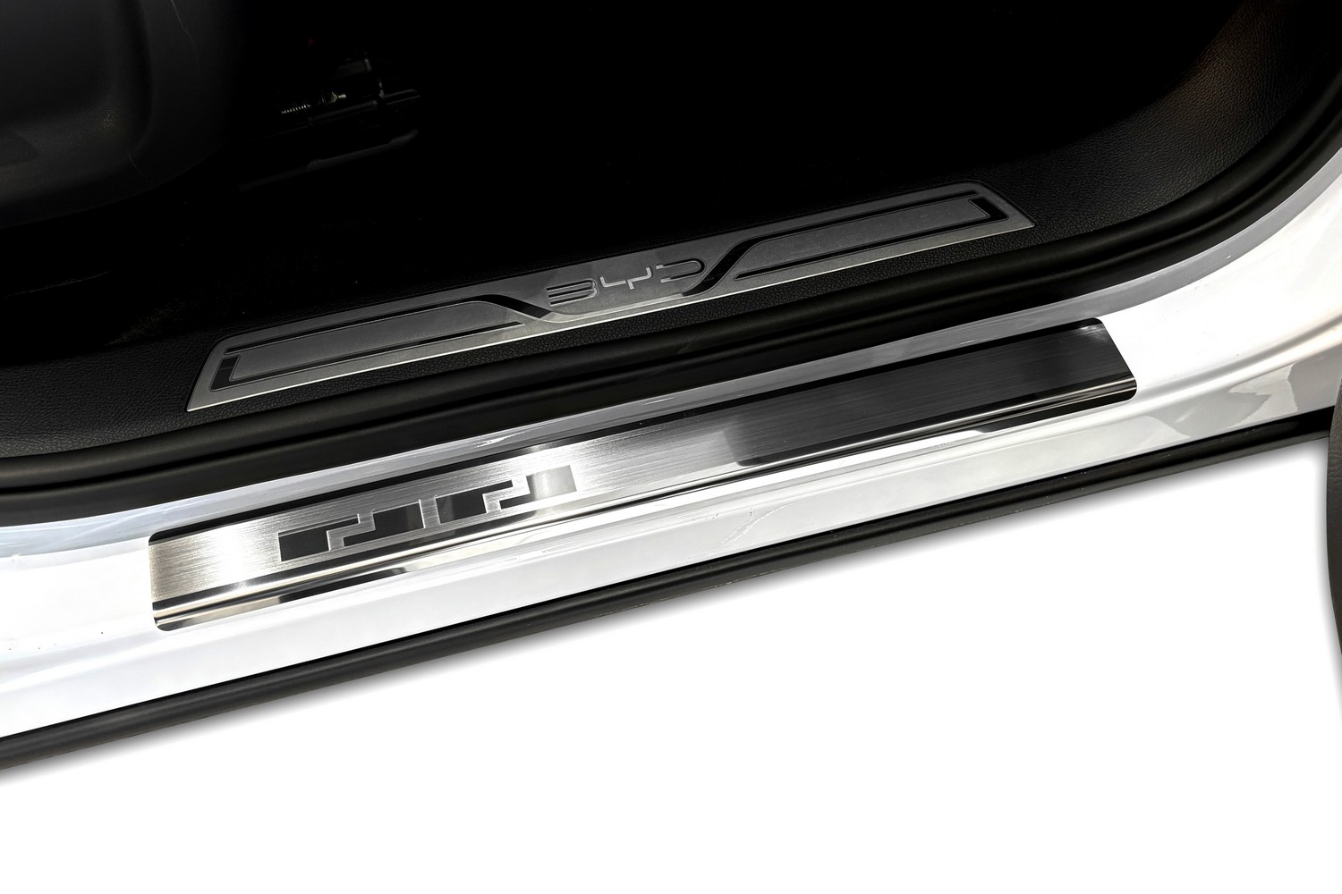 Seuils de portes convient à BYD Seal U 2023-présent acier inox brossé