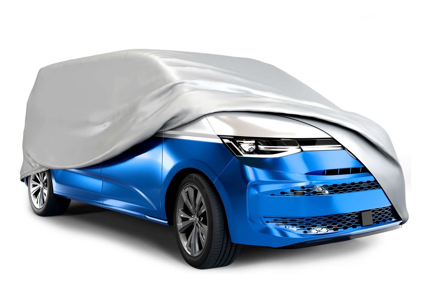 Car cover - Autoabdeckung - Autohoes - Housse de voiture All Weather Basic silver (2)