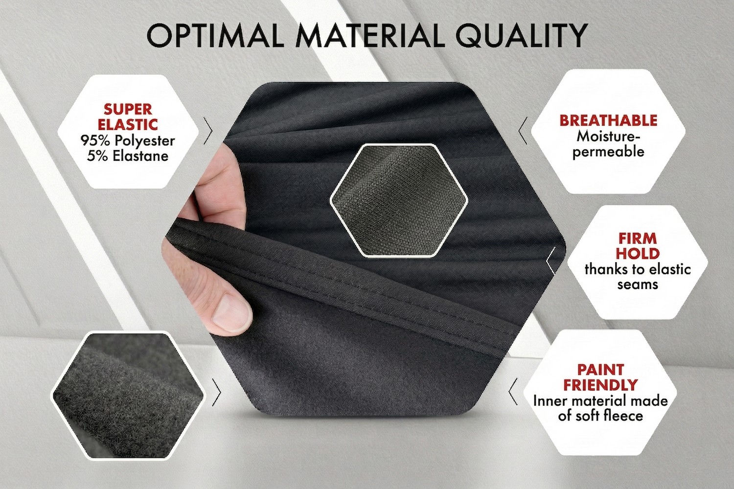 Car cover Indoor Stretch Plus SUV anthracite (5)