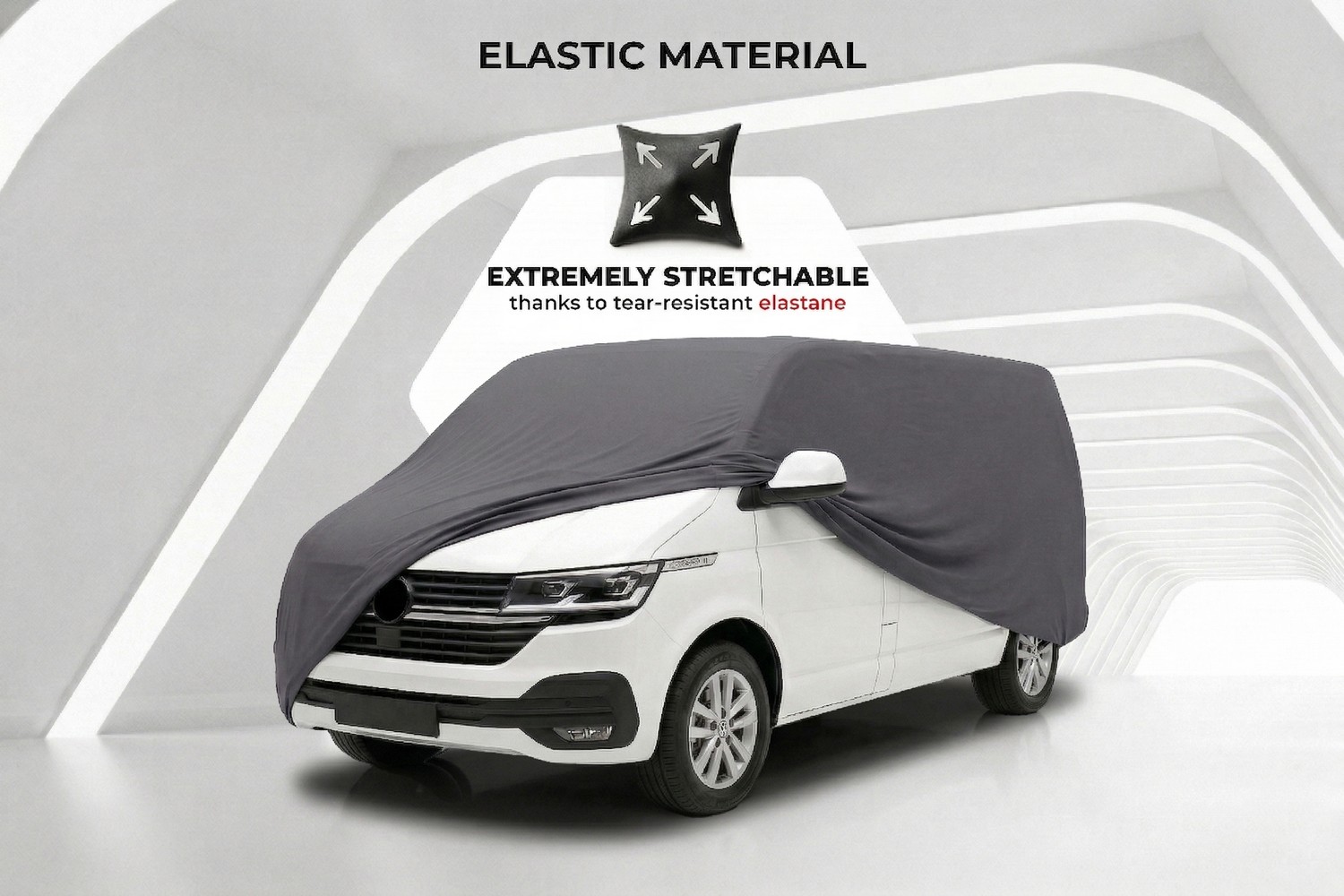 Car cover Indoor Stretch Plus van anthracite (3)
