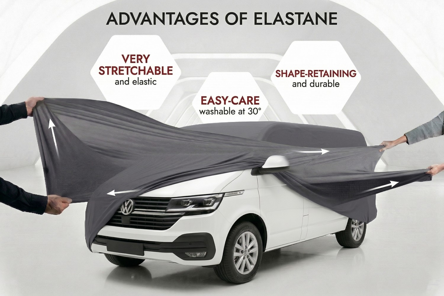 Car cover Indoor Stretch Plus van anthracite (4)