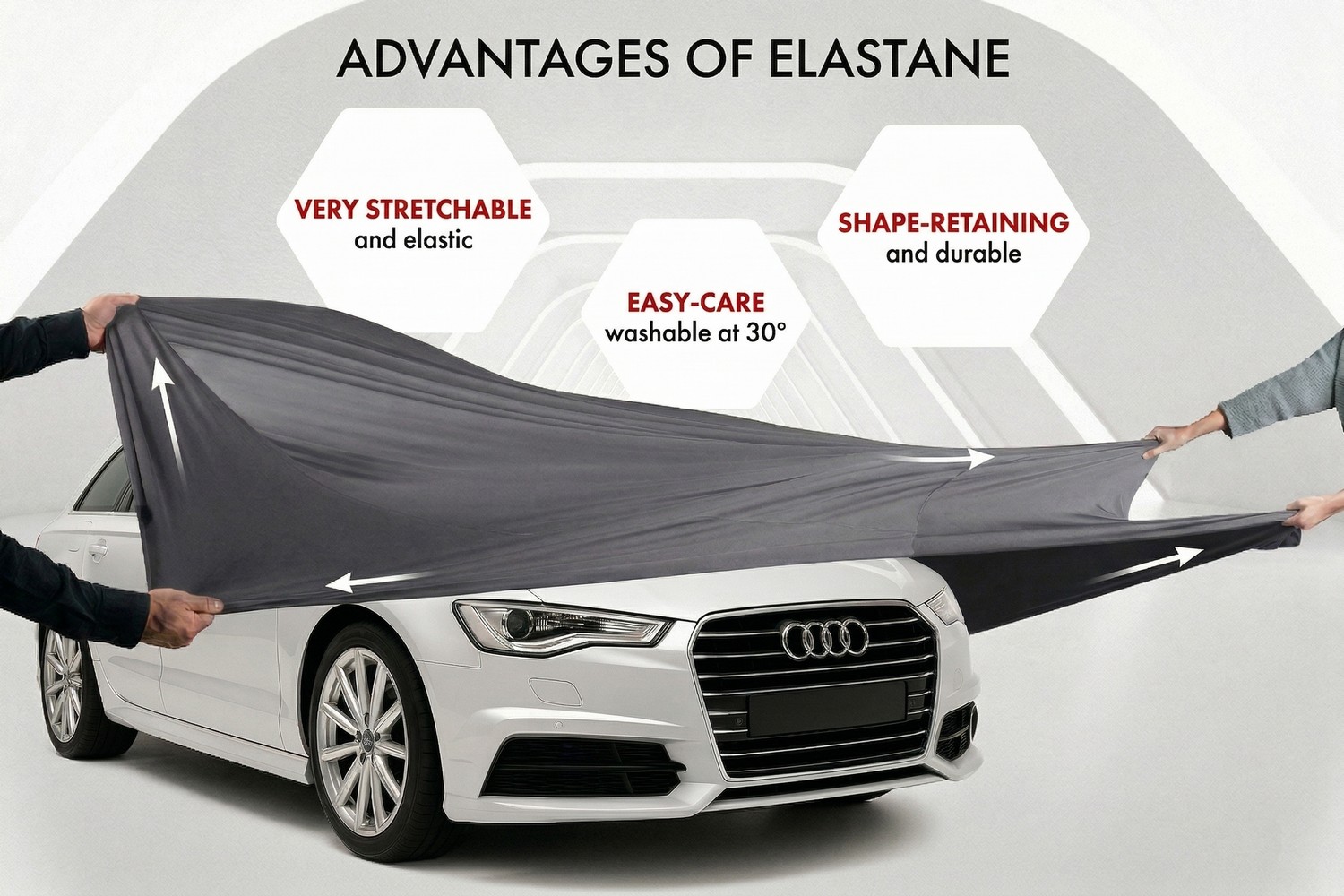 Car cover Indoor Stretch Plus station wagon anthracite (4)