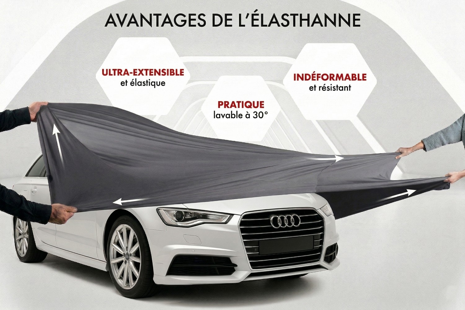 Housse de voiture Indoor Stretch Plus break anthracite (4)