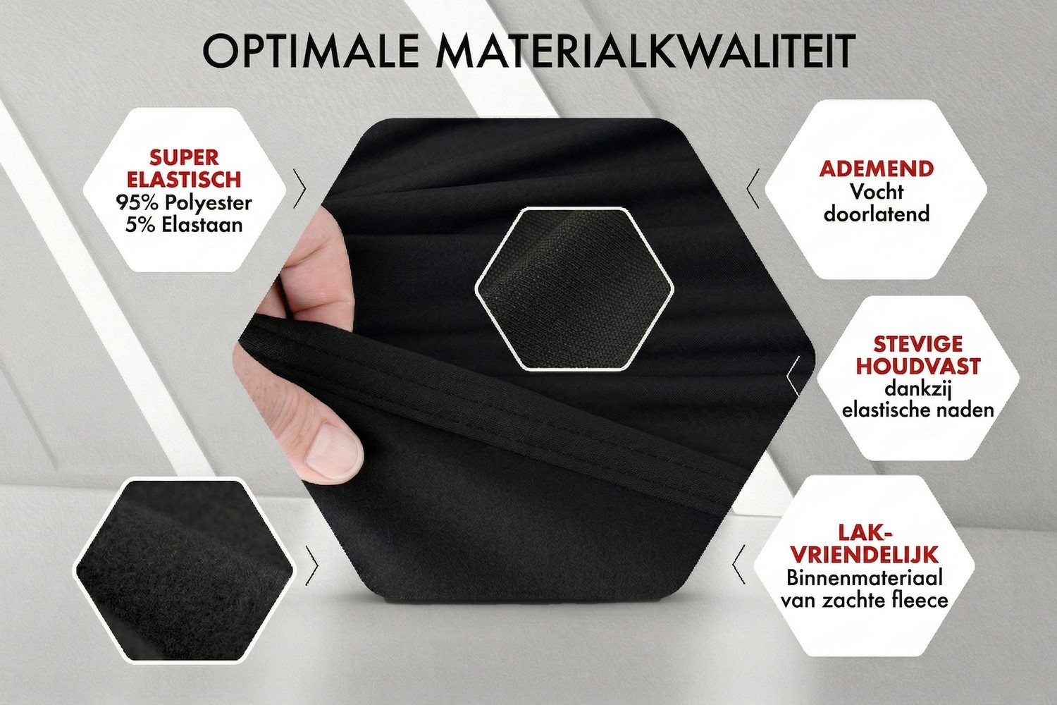 Autohoes Indoor Stretch Plus personenwagen zwart (5)