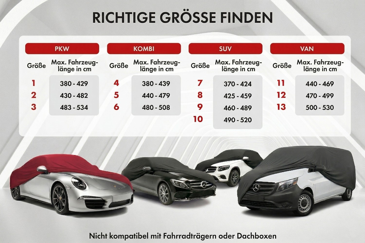 Autoabdeckung Indoor Stretch Plus Pkw schwarz (7)