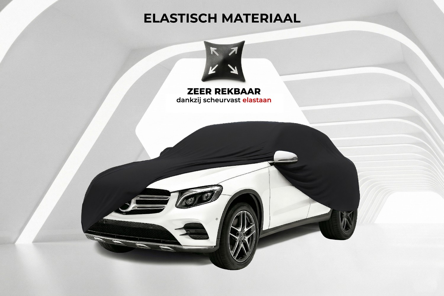 Autohoes Indoor Stretch Plus SUV zwart (3)