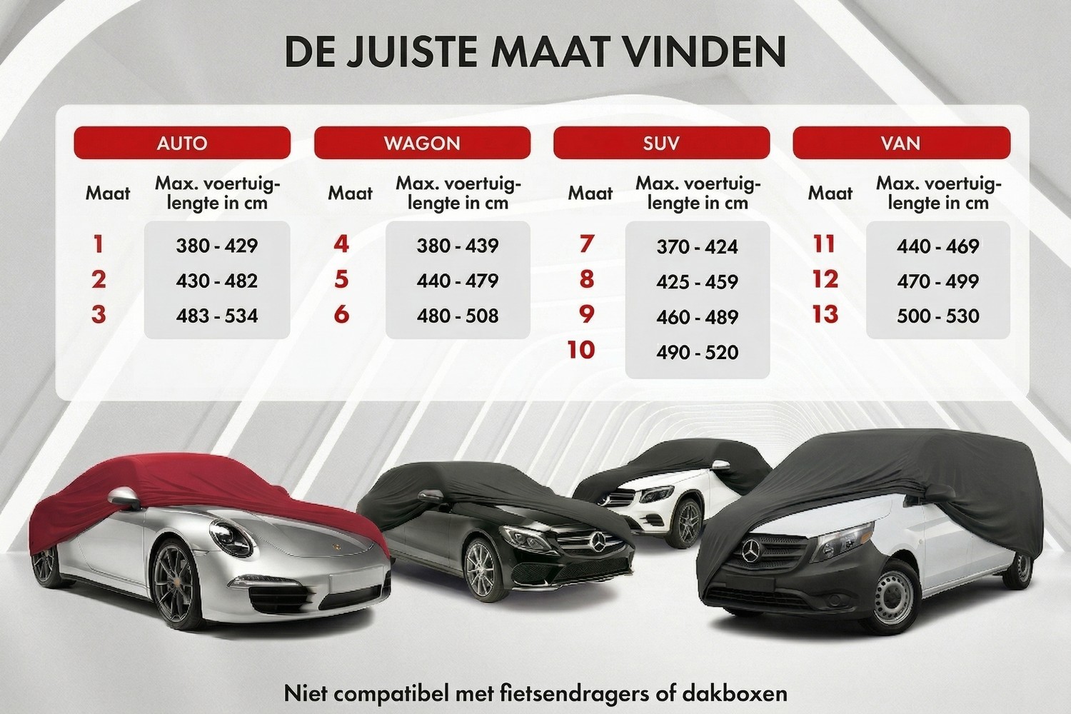 Autohoes Indoor Stretch Plus personenwagen rood (7)