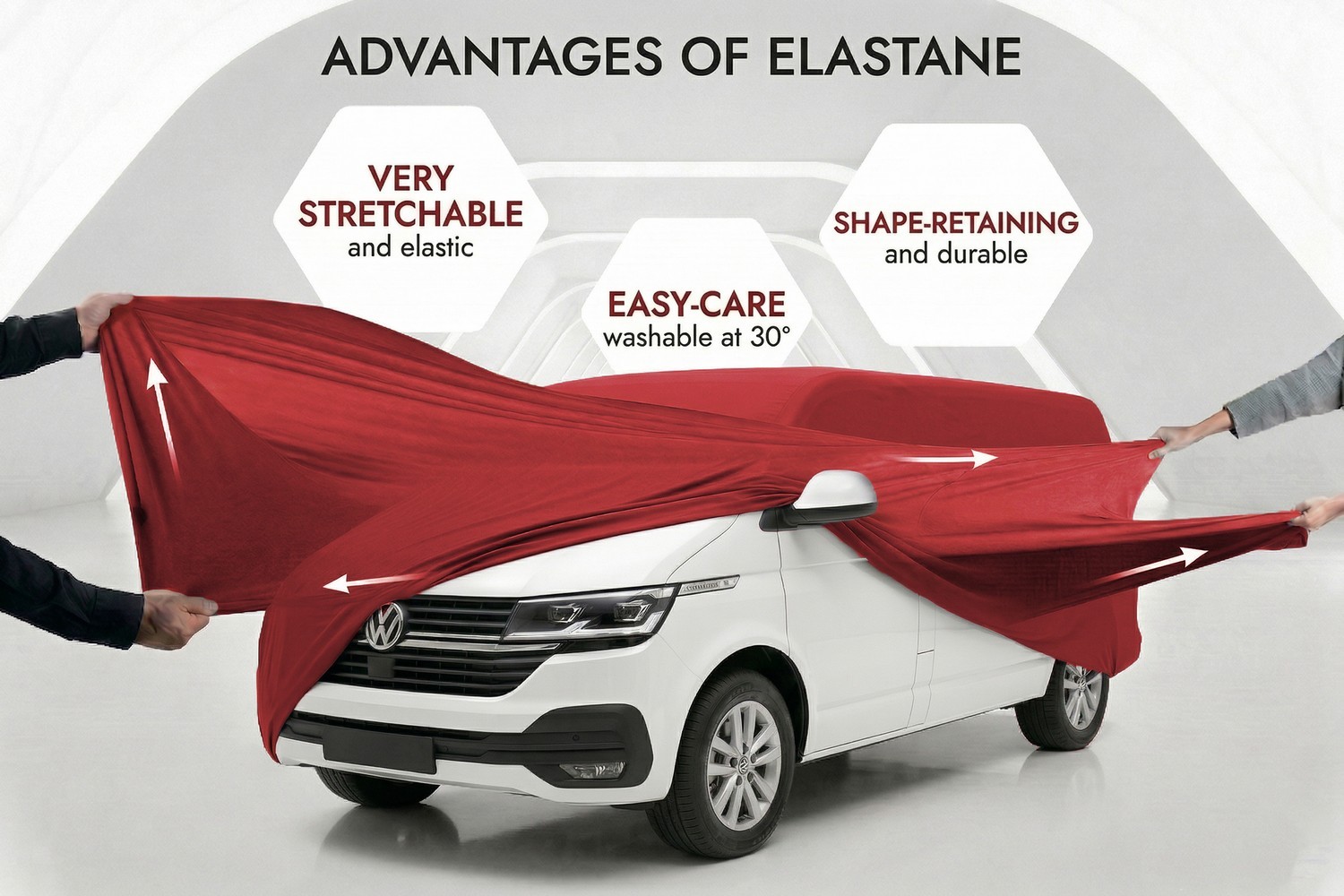 Car cover Indoor Stretch Plus van red (4)